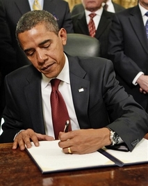 President Obama signing executive order